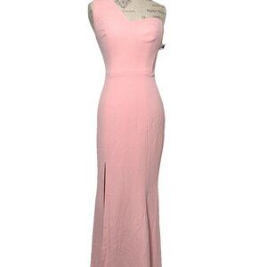 Dress The Population One- Shoulder Gown Maxi Dress Size S NWT